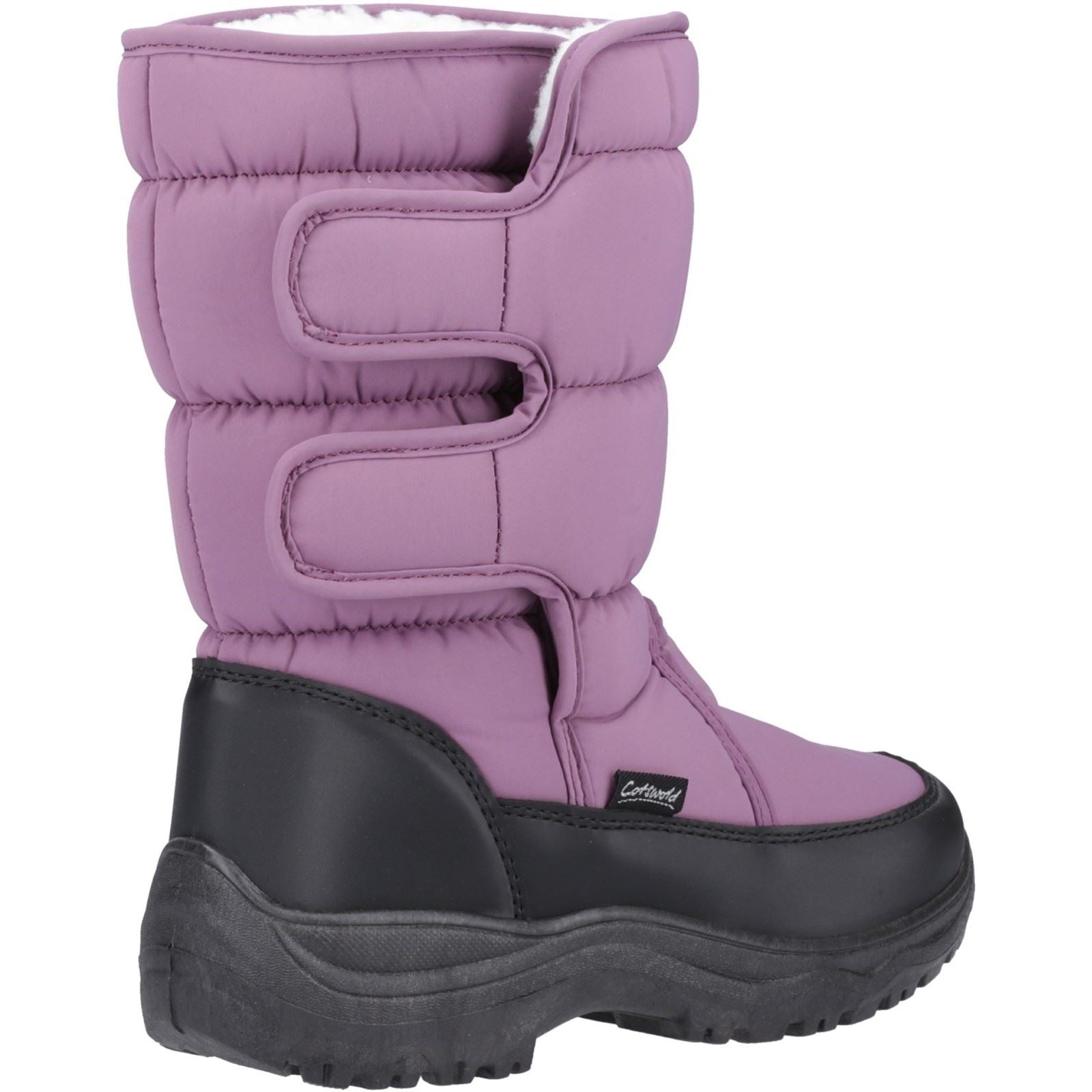 Cotswold Welland Chaussures Mi-mollet D'hiver Violette Pour Femme En Textile