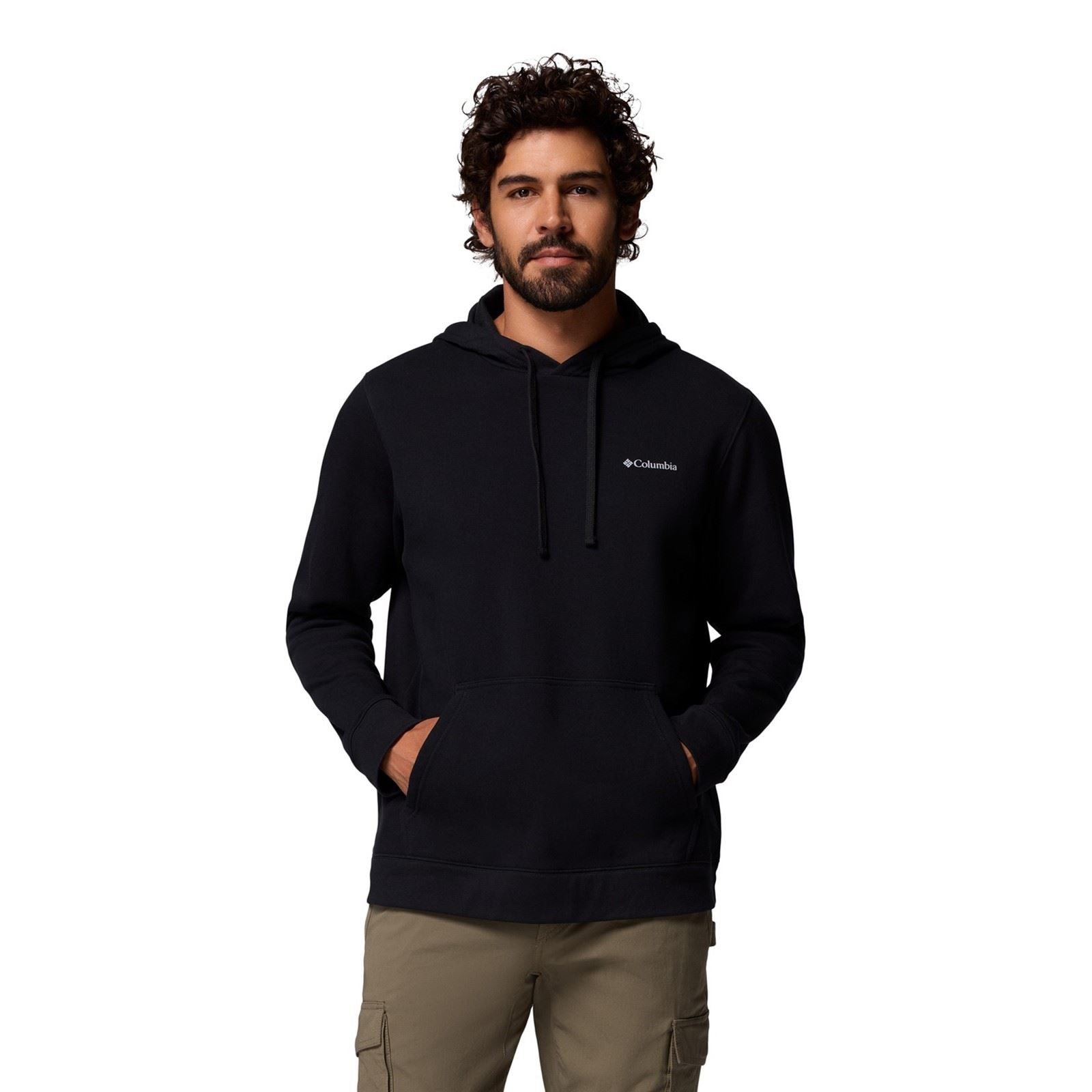Columbia Columbia Trek Graphic Hoodie Sweat À Capuche Graphique Trek En Coton Pour Hommes, Noir