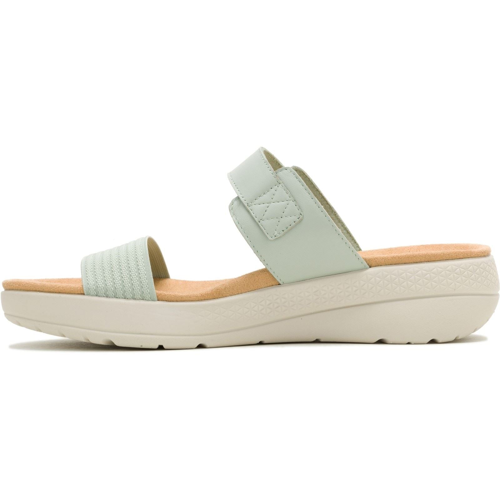 Hush Puppies Breathe Gore Sandales Sage En Cuir Pour Femmes