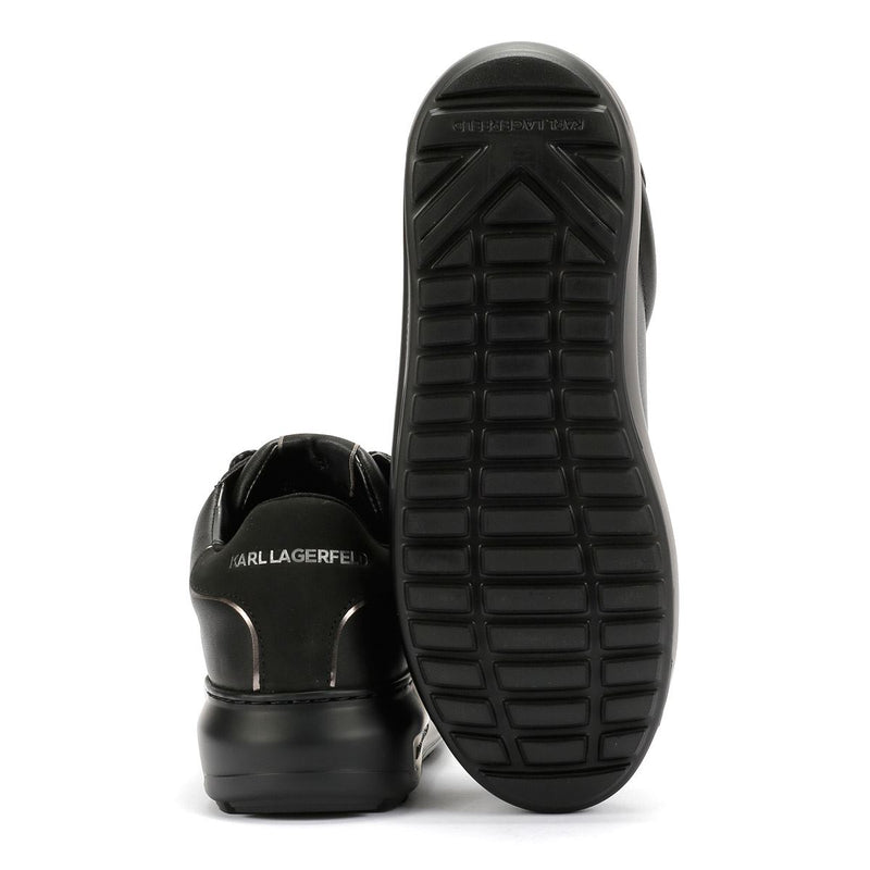 Karl Lagerfeld Kapri Lug Karl NFT Lo Lace Baskets Noires En Cuir Pour Femmes