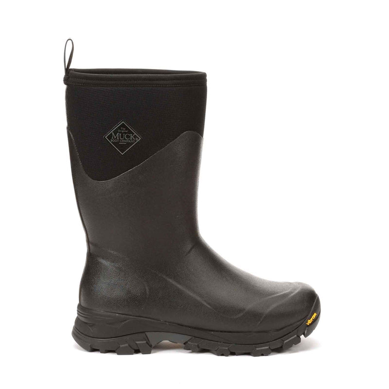 Muck Boots Arctic Ice Mid AGAT Bottes En Caoutchouc Noires Wellington