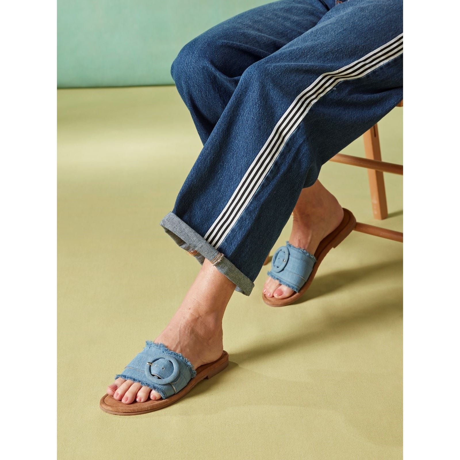 Hush Puppies Hayley Sandales En Denim Pour Femme