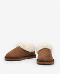 Barbour Eloise Chaussons Marron En Suédine Pour Femme