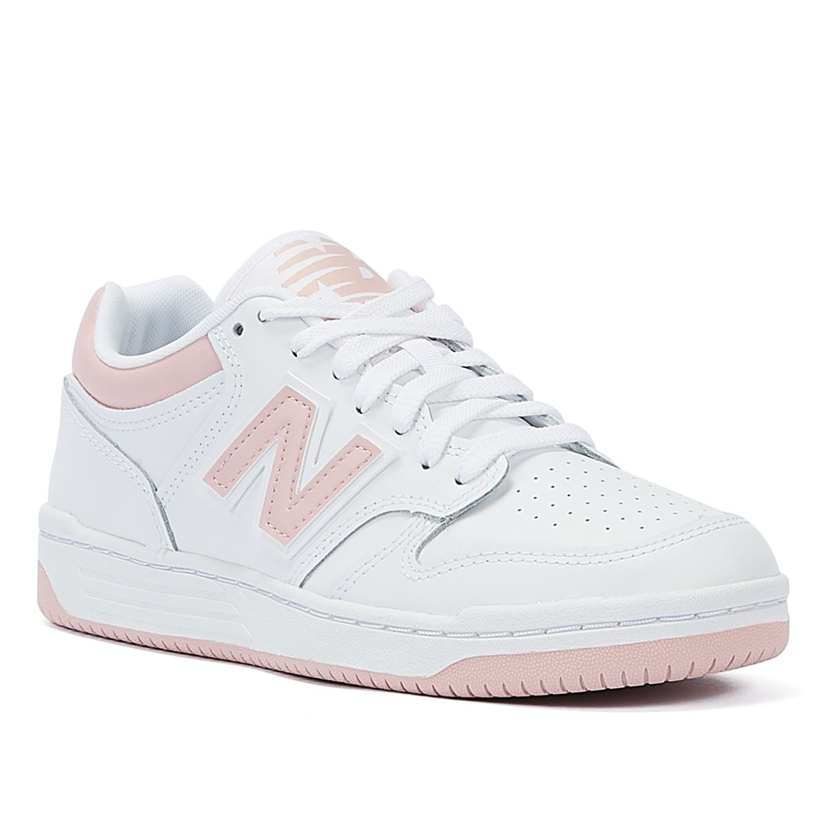 New Balance 480 Baskets Blanches/Roses