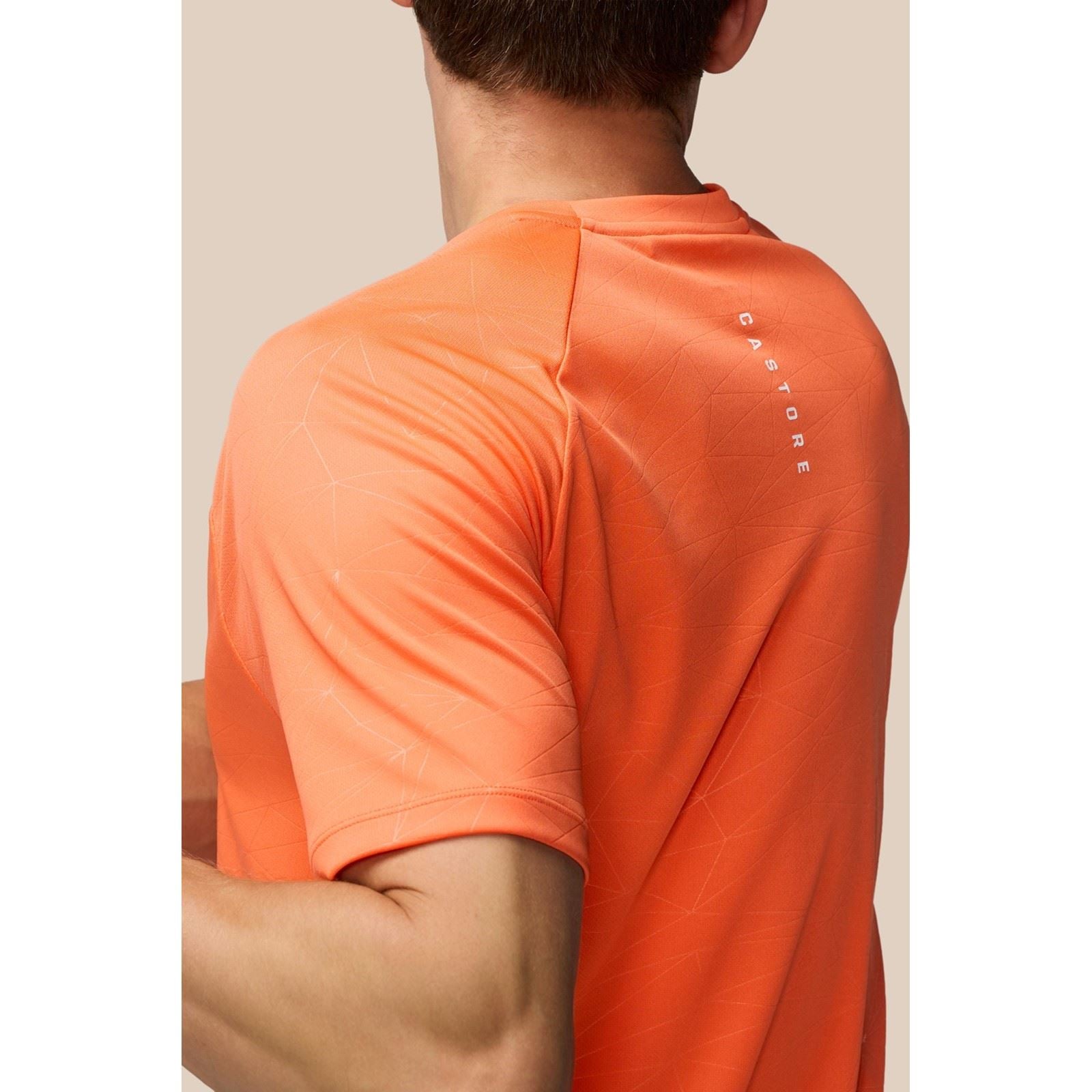 Castore Adapt Training T-Shirt T-Shirts De Sport Pour Hommes En Polyester Orange