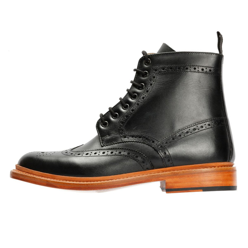 Chapman & Moore Walter Brogue Bottes En Cuir Pour Hommes Marron