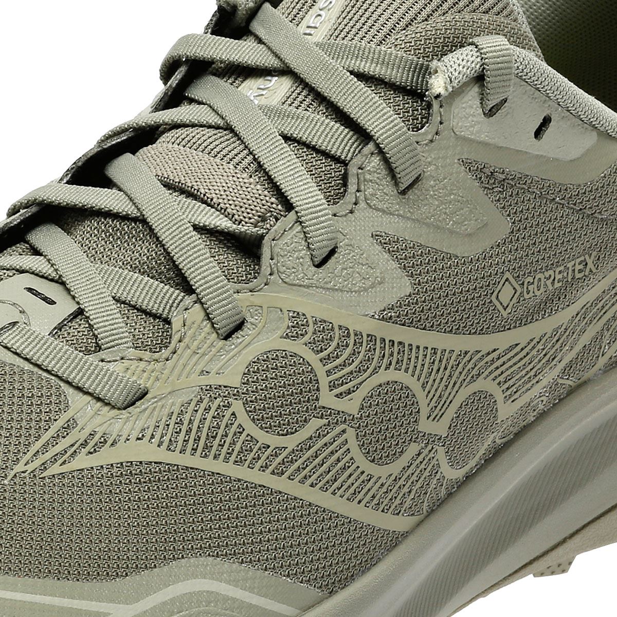 Saucony Peregrine 16 GTX Baskets Vertes Pour Hommes
