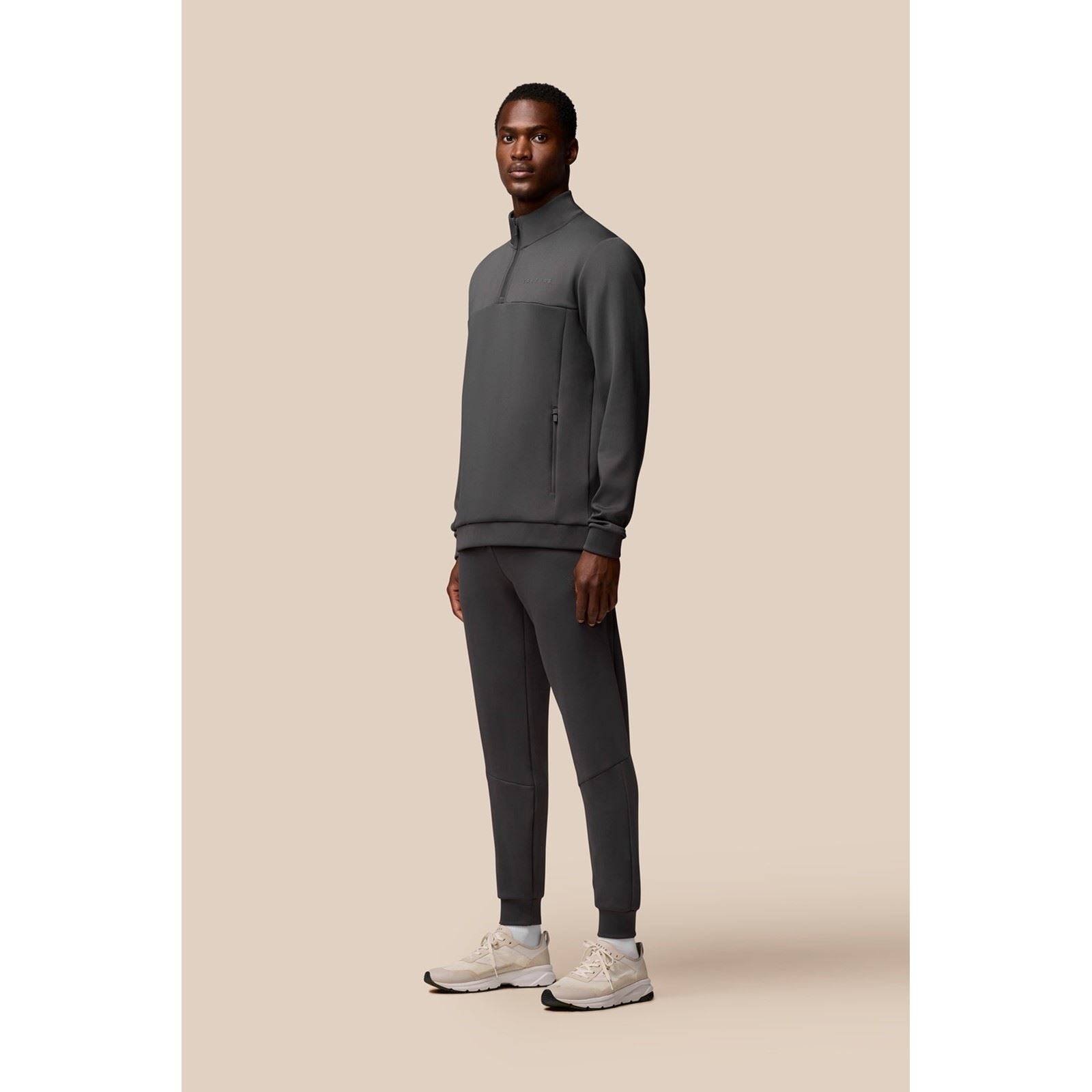 Castore Scuba 1/4 Zip Sweatshirt Gris En Polyester Pour Homme