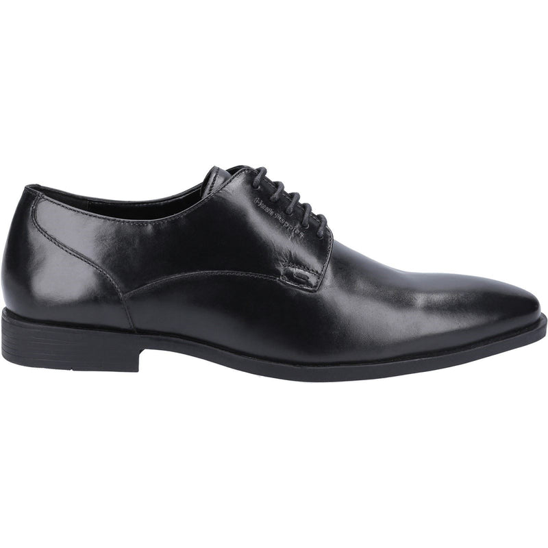 Hush Puppies Ezra Chaussures En Cuir Noir À Lacets Pour Hommes