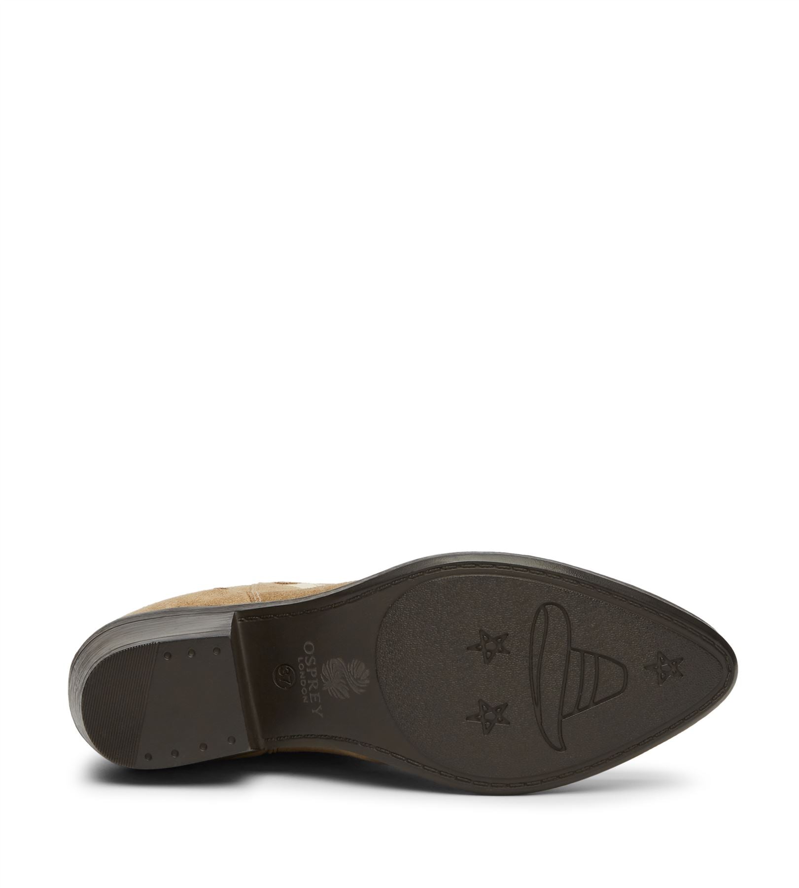 Osprey London The Louisville Bottes Beiges Pour Femmes En Suède