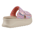HEYDUDE Delray Slide Surf Baja Sandales Pour Femmes En Mélange De Polyester Bleu/Rose/Multicolore