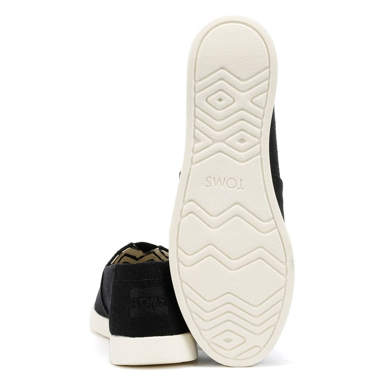 TOMS Alpargata Plus Heritage Espadrilles En Toile Pour Femmes Noires