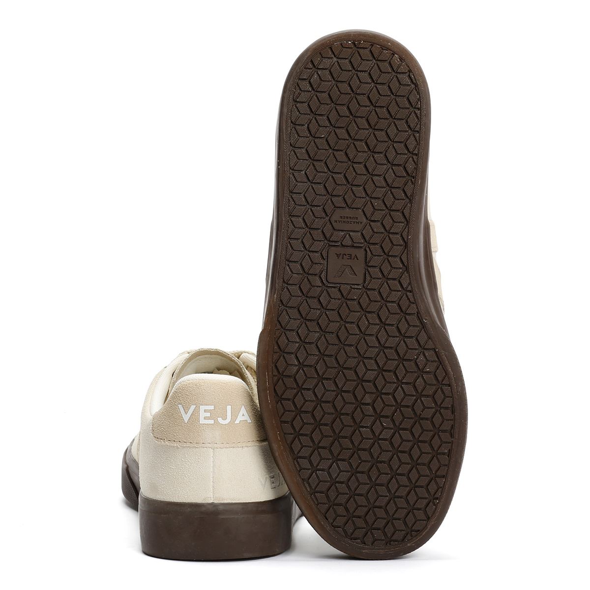 Veja Campo Bold Baskets Beiges Pour Femmes Suède