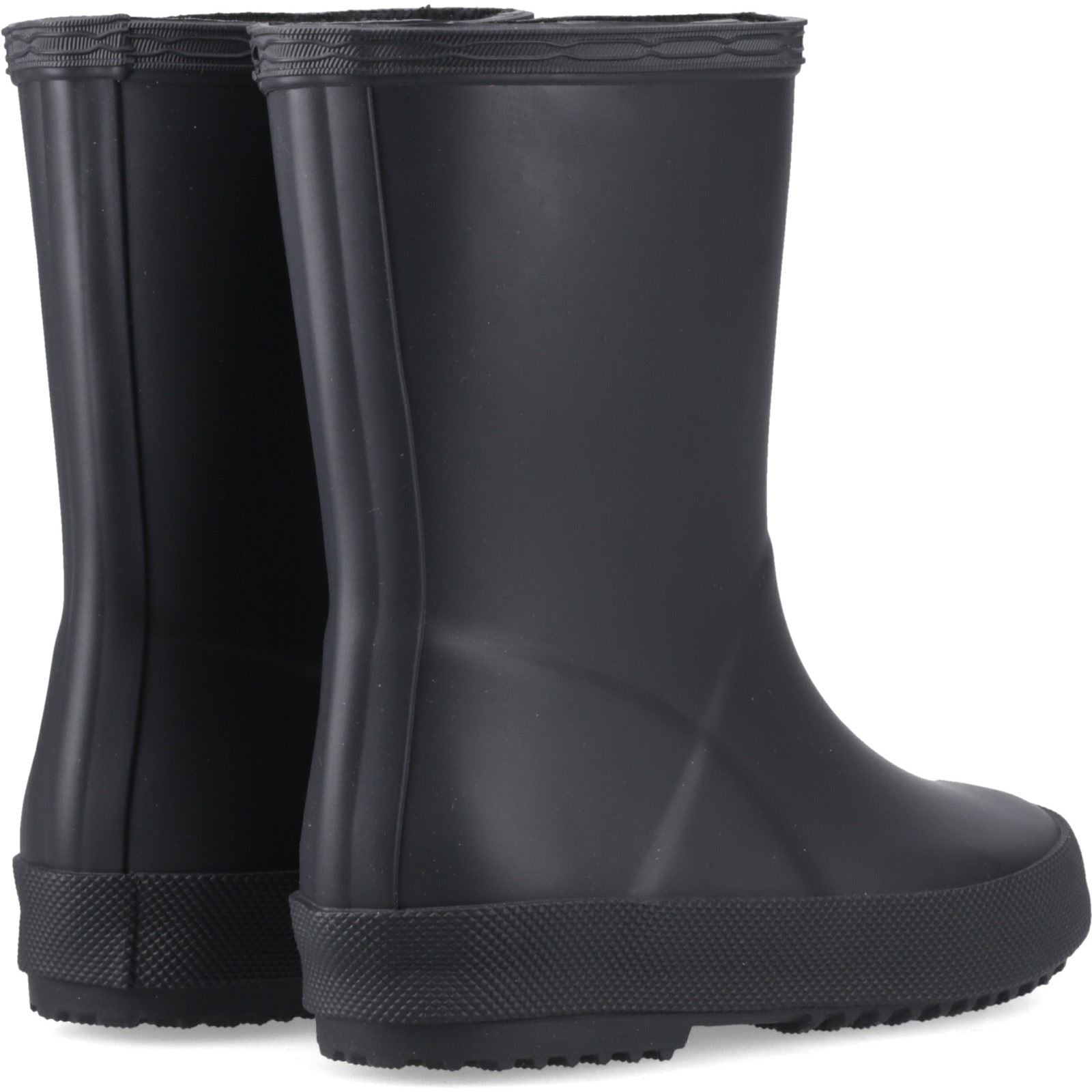 Hunter Kids First (Matte) Bottes En Caoutchouc Noires Unisexes Pour Enfants
