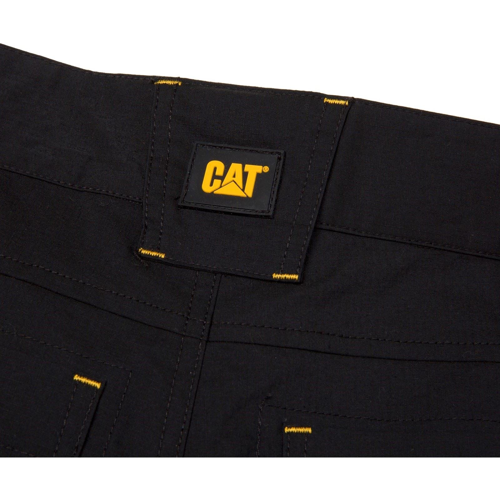 Caterpillar Nexus Stretch Shorts De Travail Noirs En Coton Pour Homme