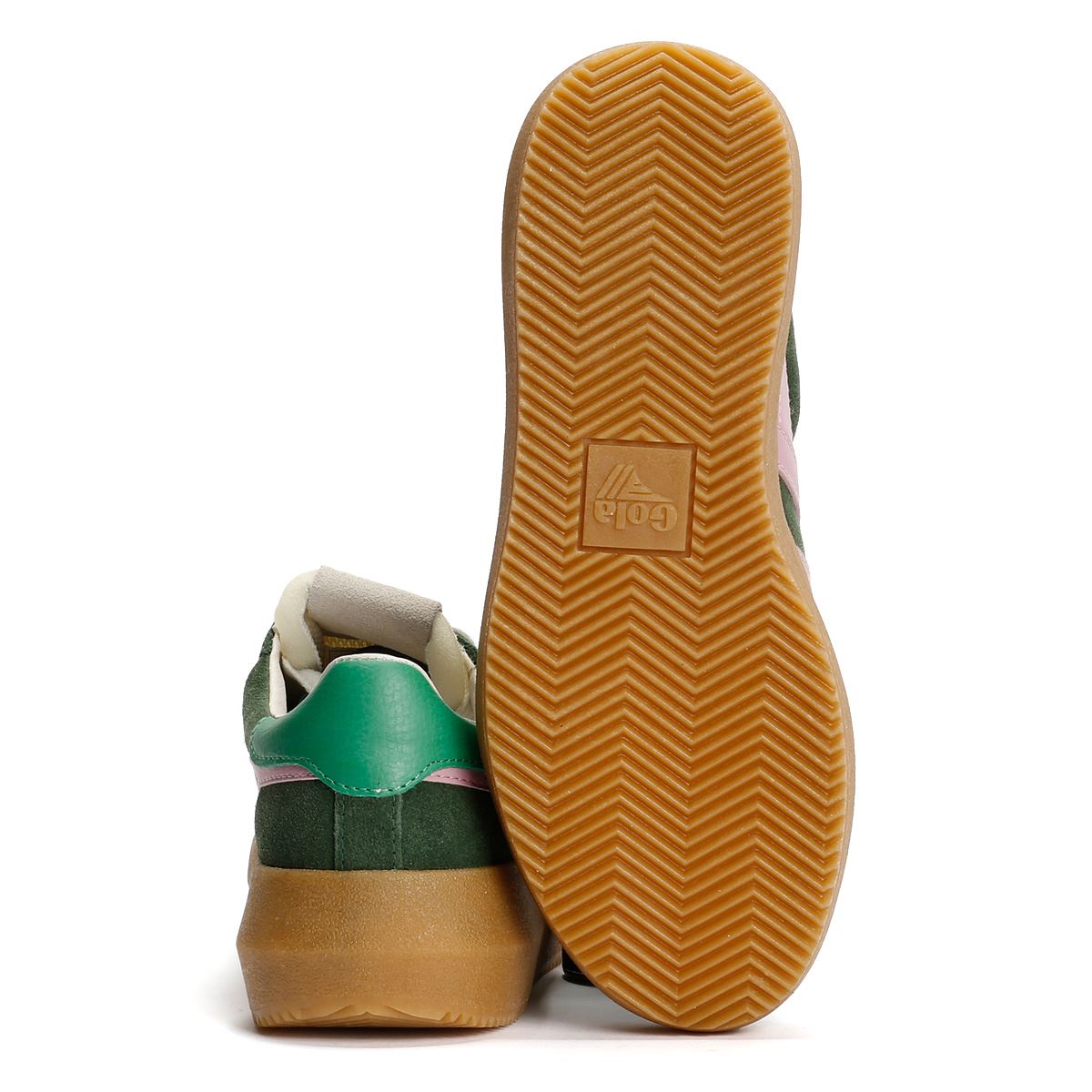 Gola Athena Baskets Vertes Pour Femmes Suede