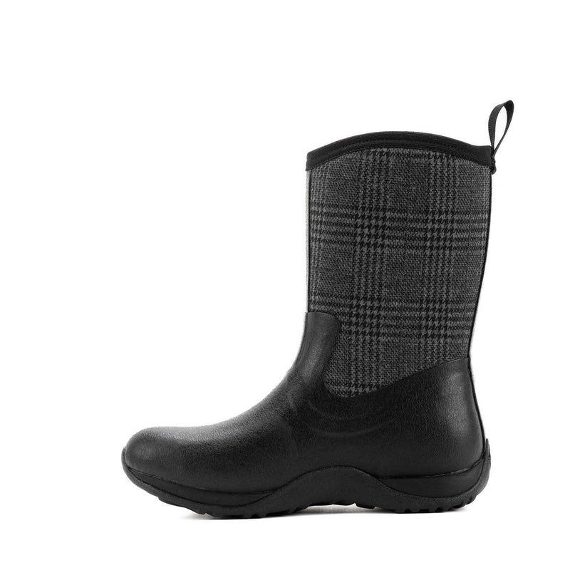 Muck Boots Arctic Weekend Bottes Mi-mollet D'hiver Pour Femmes En Caoutchouc Noir À Carreaux