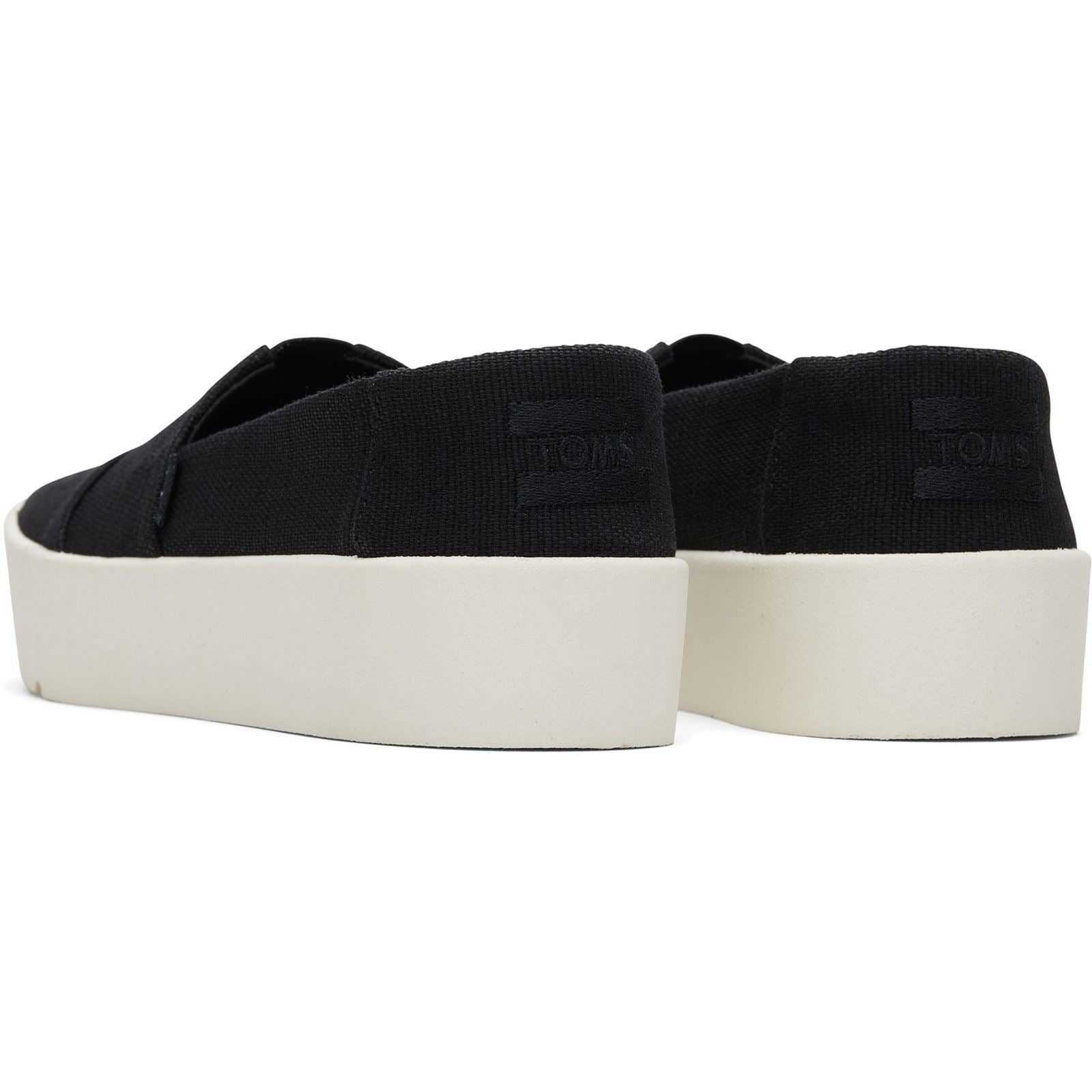 TOMS Verona Baskets Noires Pour Femmes En Toile