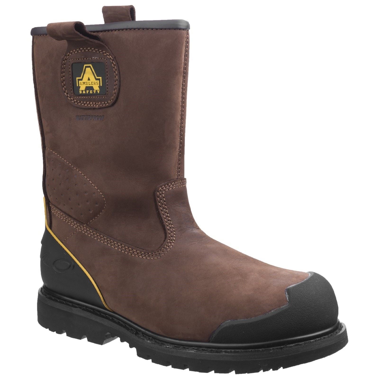 Amblers Safety Bottes De Sécurité En Nubuck Marron Fs223