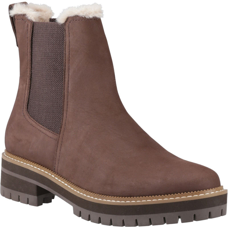 TOMS Bennet Bottes En Cuir Pour Femmes Marron Foncé