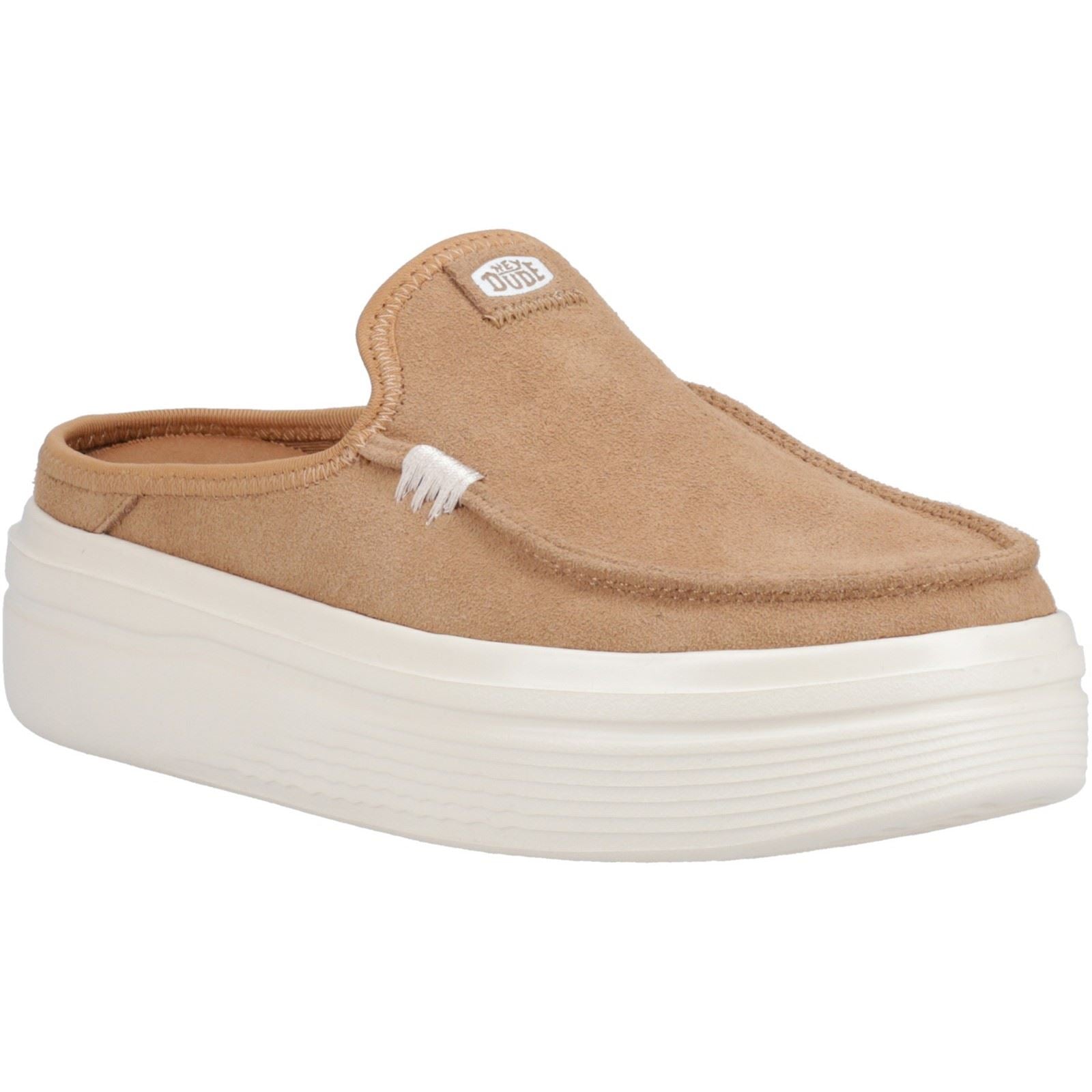 HEYDUDE Austin Lift Classic Mules Pour Femmes En Cuir Marron