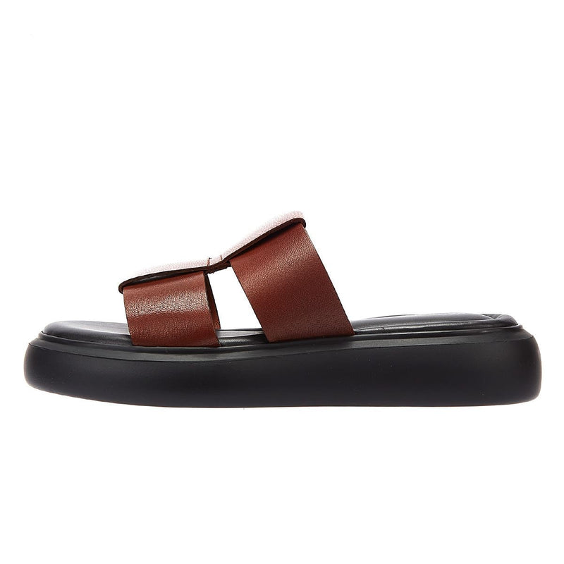 Vagabond Blenda Fish Mule en cuir Cognac Sandales pour femmes marron