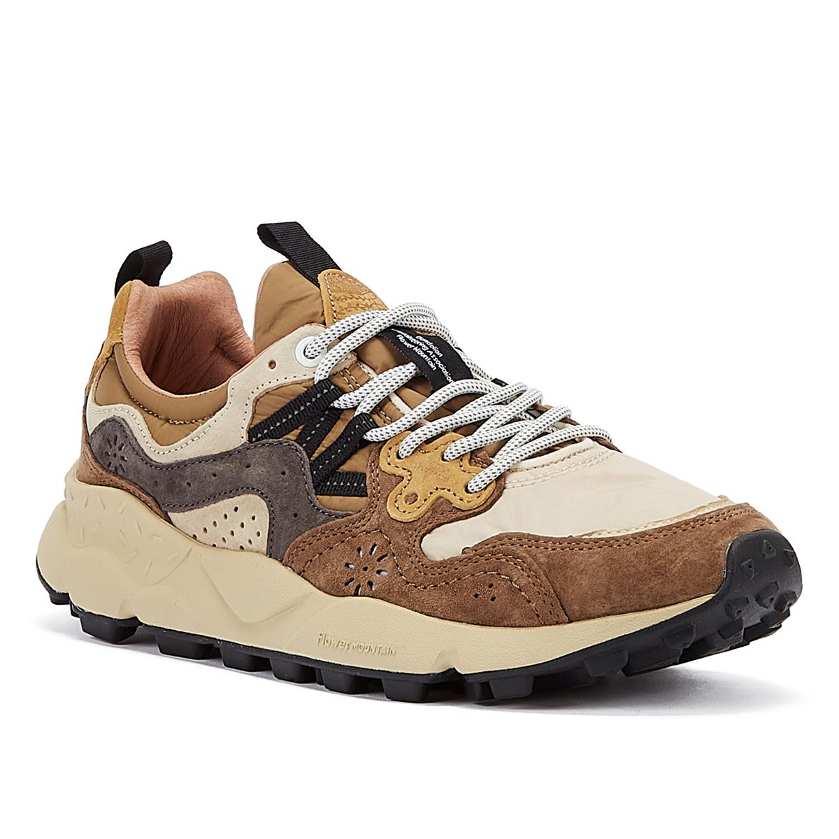 Flower Mountain Yamano 3 Baskets Homme En Daim/Nylon Marron