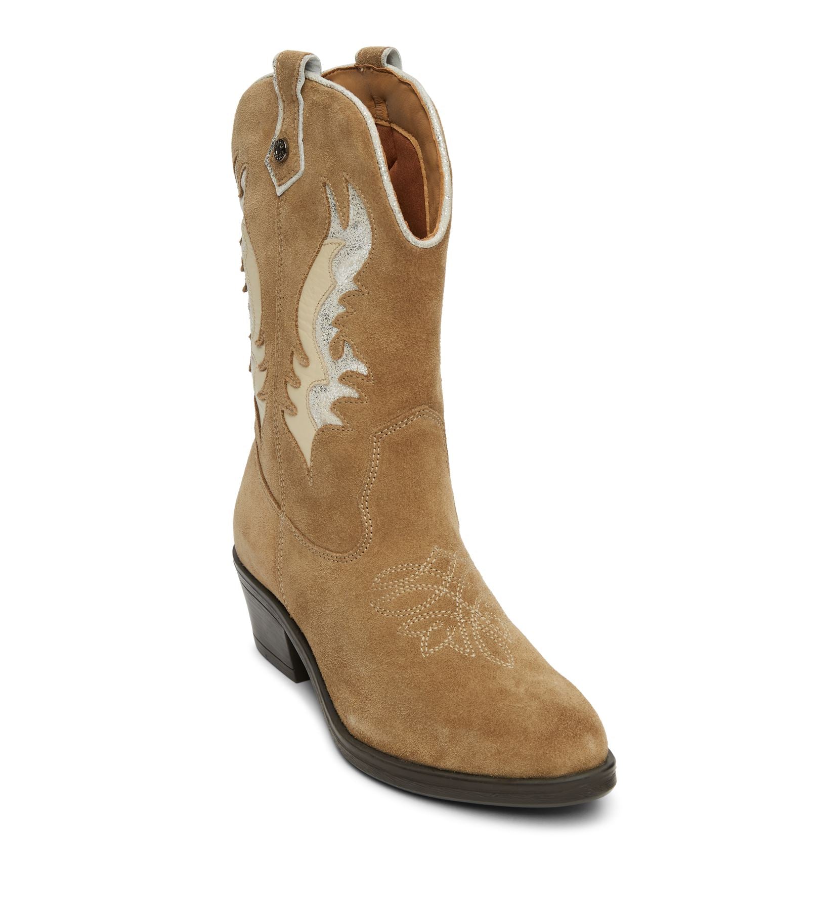 Osprey London The Louisville Bottes Beiges Pour Femmes En Suède