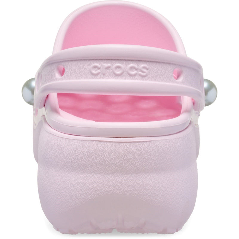 Crocs Classic Platform Sabots Roses En Thermoplastique Pour Femmes