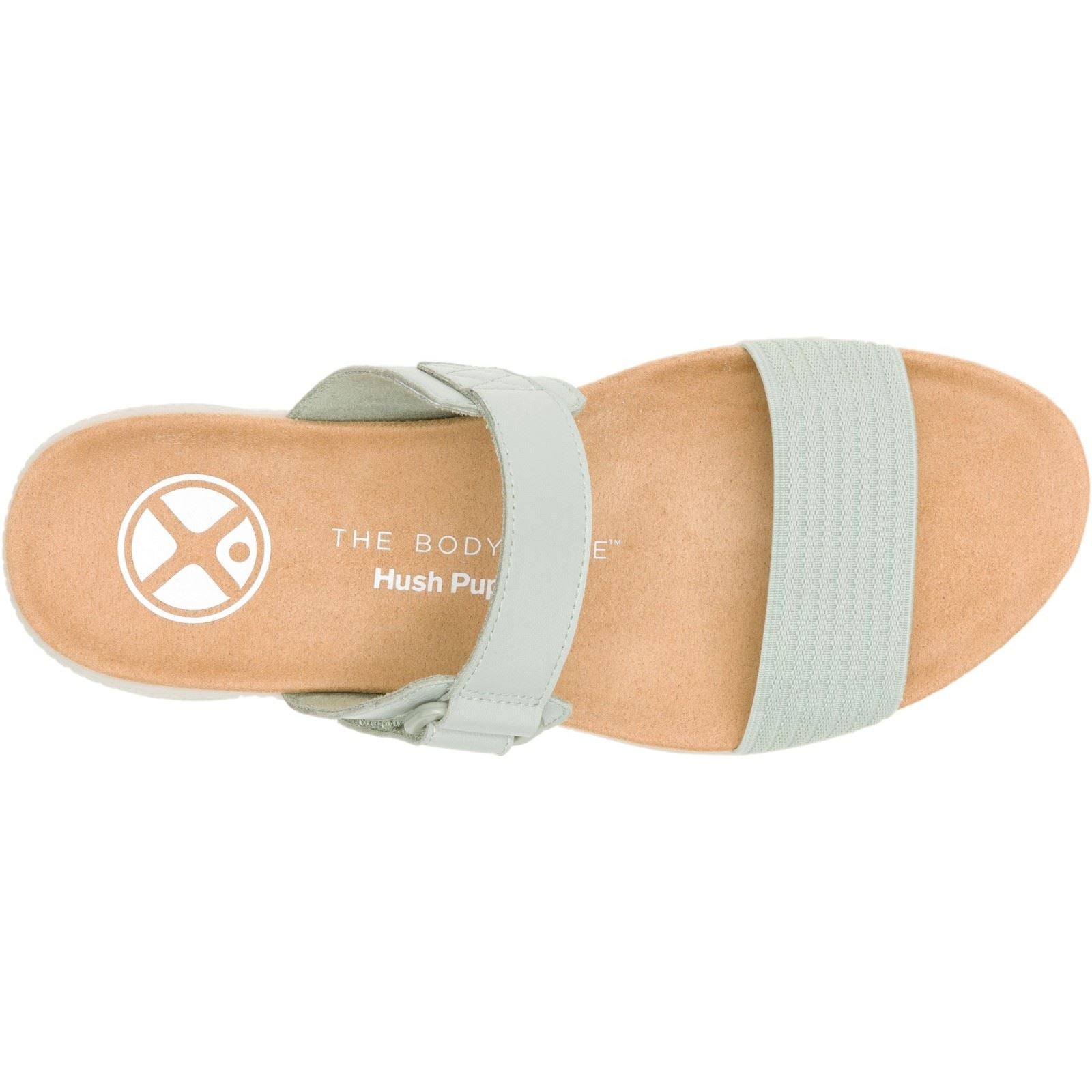 Hush Puppies Breathe Gore Sandales Sage En Cuir Pour Femmes