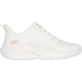 Skechers BOBS Sport Squad Waves Just Wading Baskets Blanches Pour Femmes En Matière Synthétique