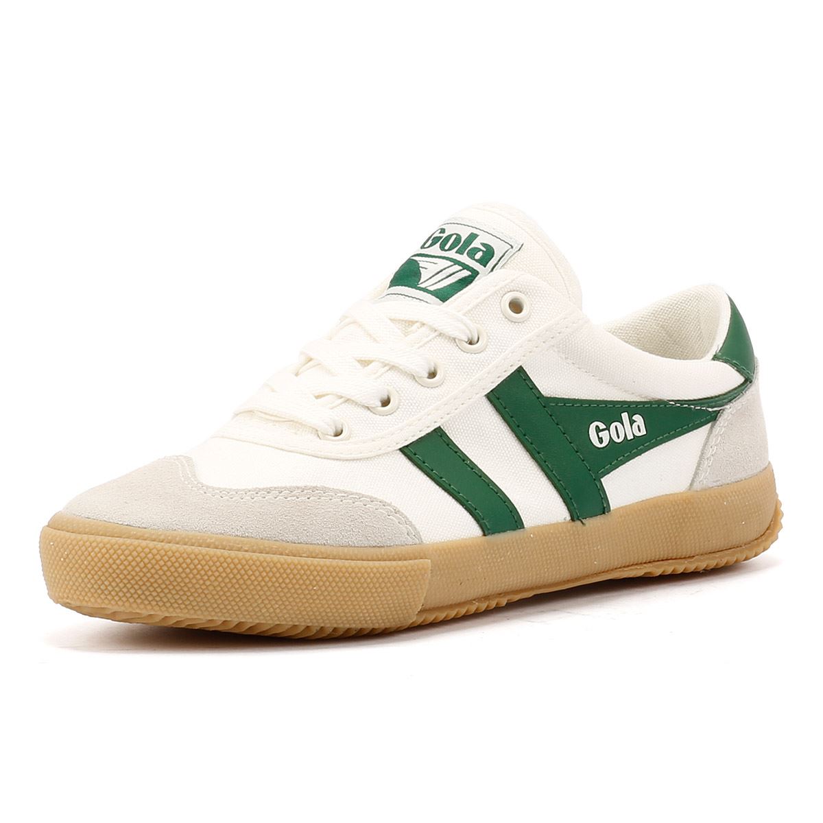 Gola Badminton Toile Baskets Blanches Pour Femme