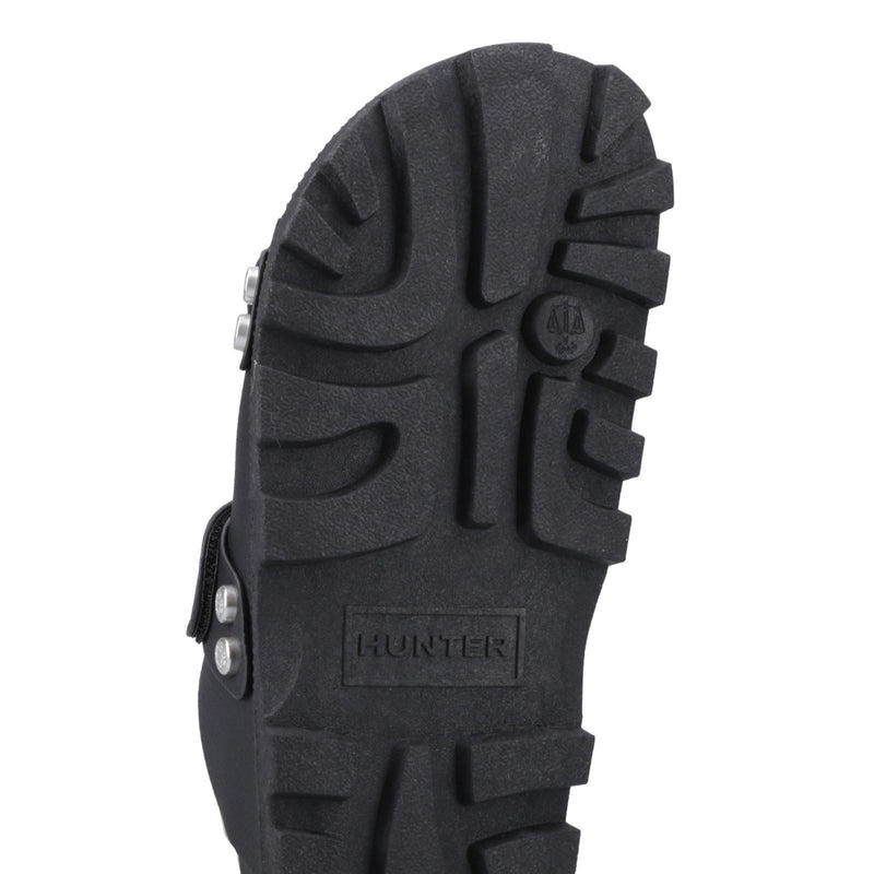 Hunter Vegan Sandal Sandales Noires Pour Femmes En Polyester