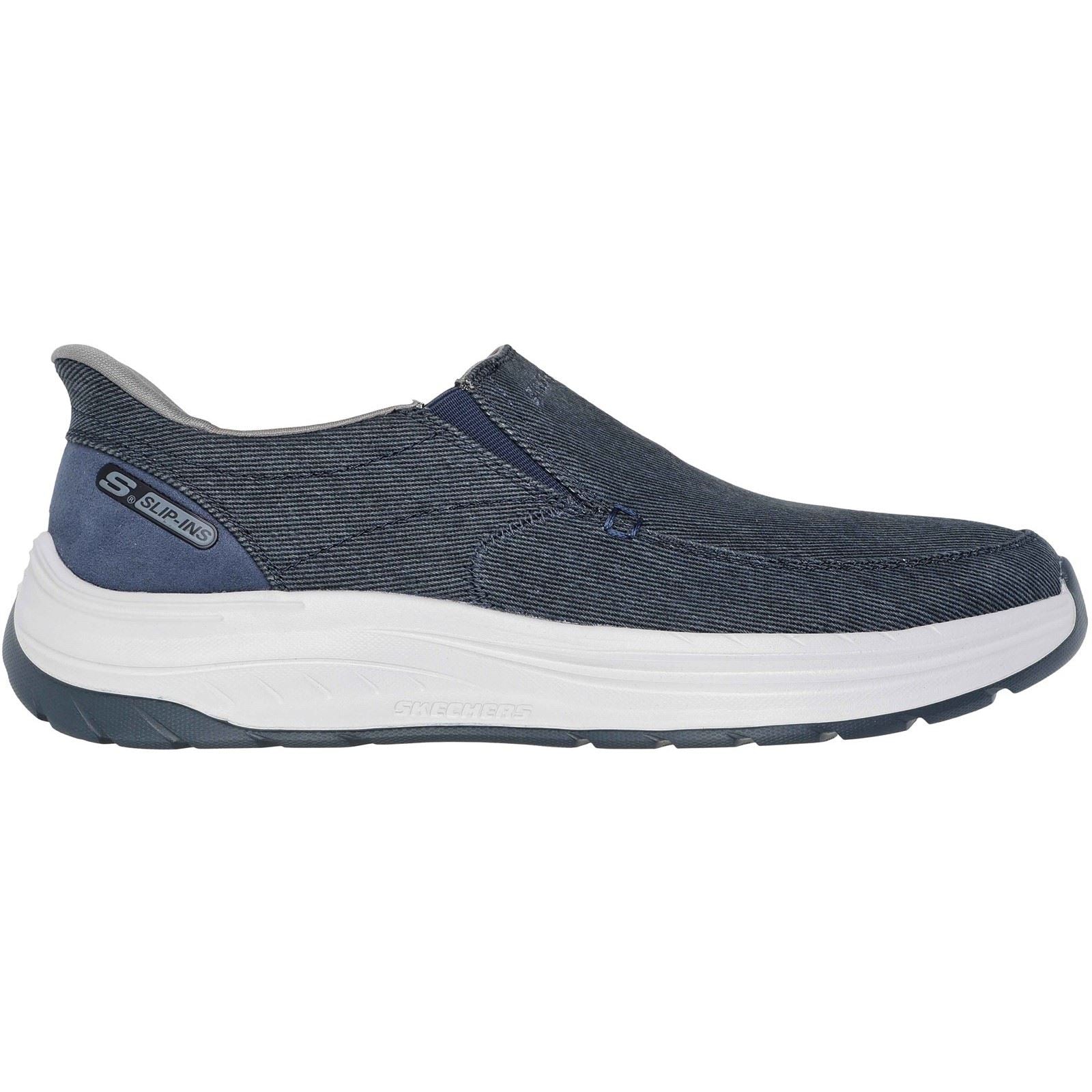 Skechers Decklan - Gulliver Baskets En Textile Pour Hommes Bleu Marine