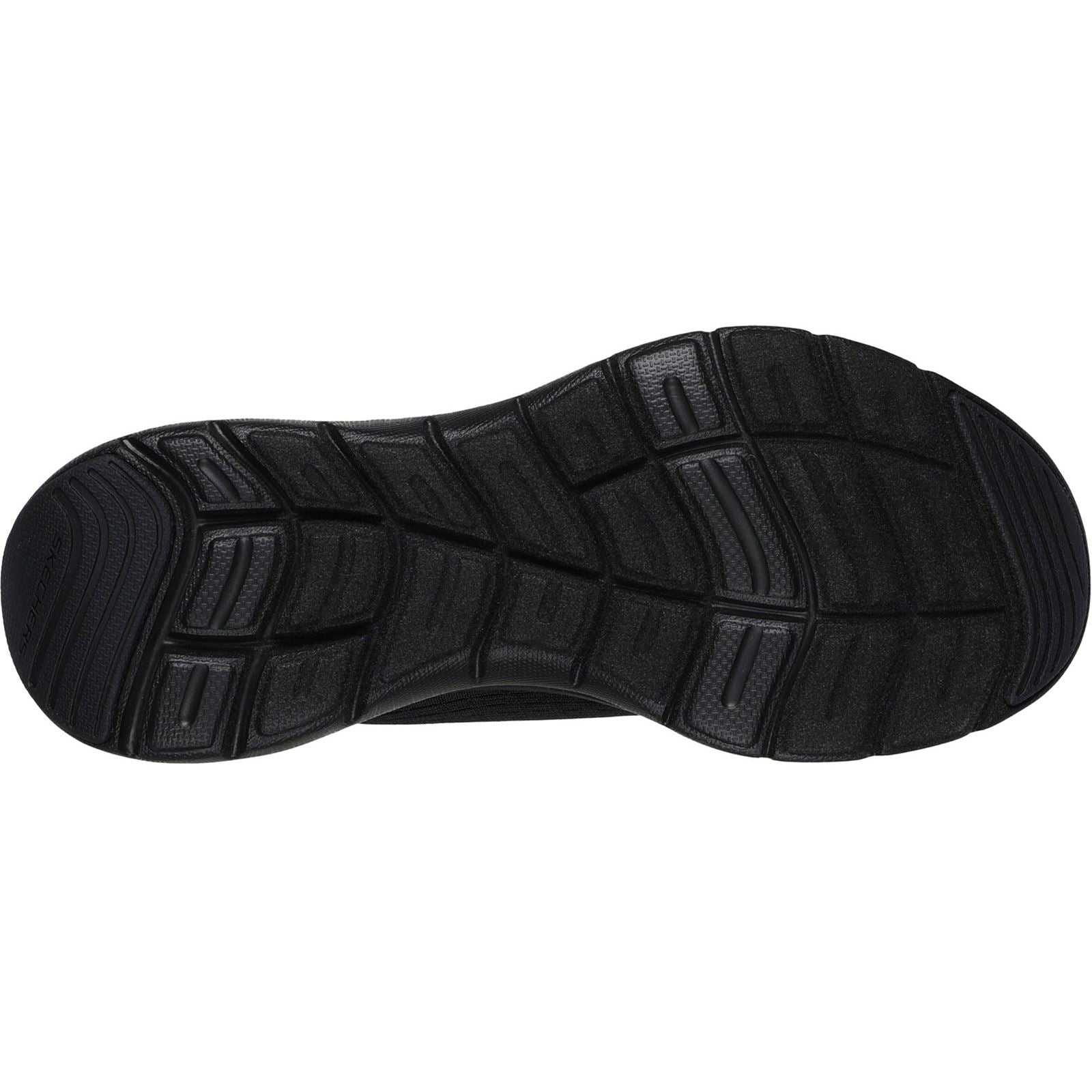 Skechers Flex Appeal 5.0 Baskets Noires Pour Femmes En Toile