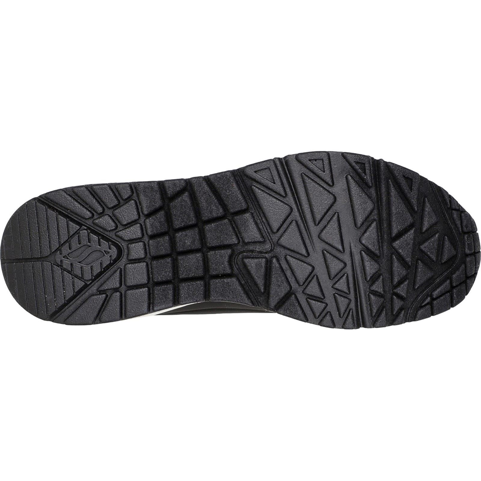 Skechers Uno Shimmer Away Baskets Noires Pour Femmes En Matière Synthétique