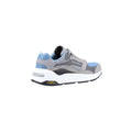 Skechers Global Jogger Baskets Hommes En Cuir Gris/Bleu