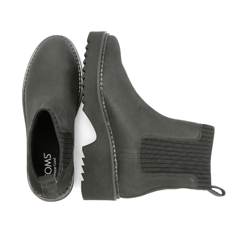 TOMS Millie Bottes Noires En Nubuck Pour Femmes