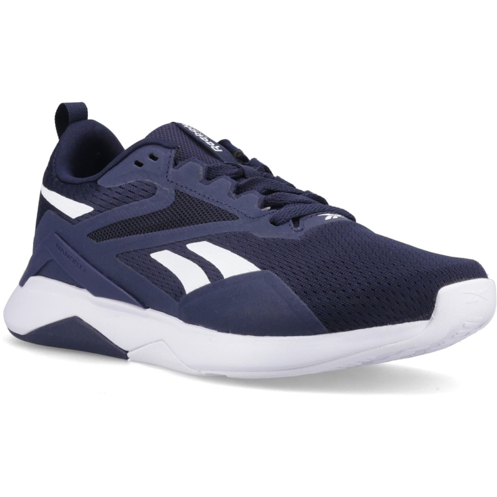 Reebok Nanoflex TR 2 Baskets Vector En Textile Pour Homme Marine/Blanc/Noir