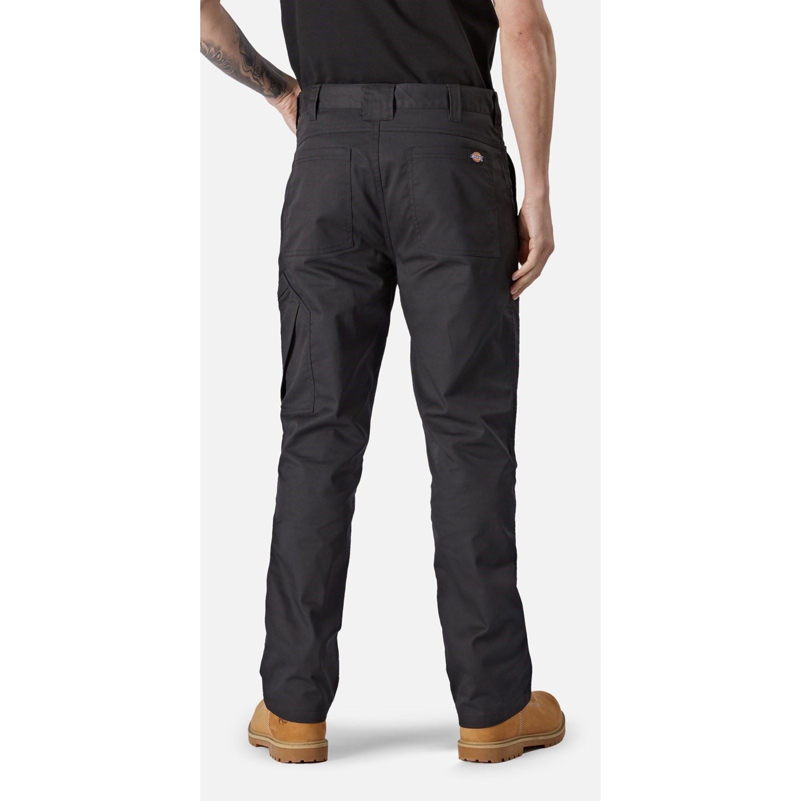 Dickies Action Flex Pantalons De Plein Air Pour Hommes En Polyester Noirs