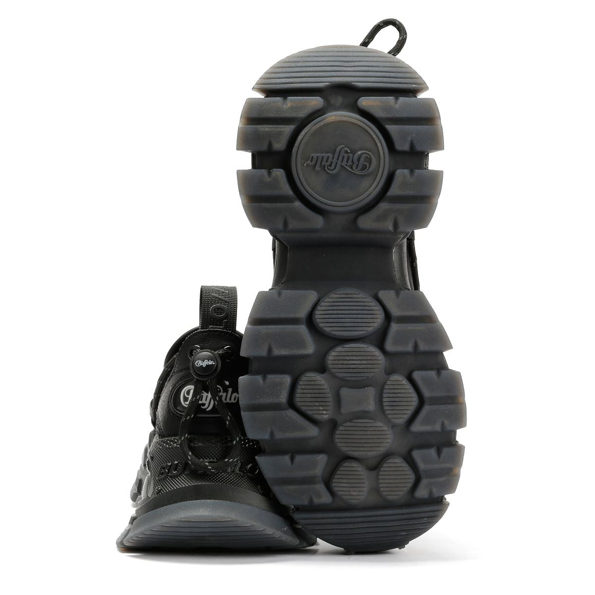 Buffalo Saturn TEC Mocassins Noirs Pour Femmes