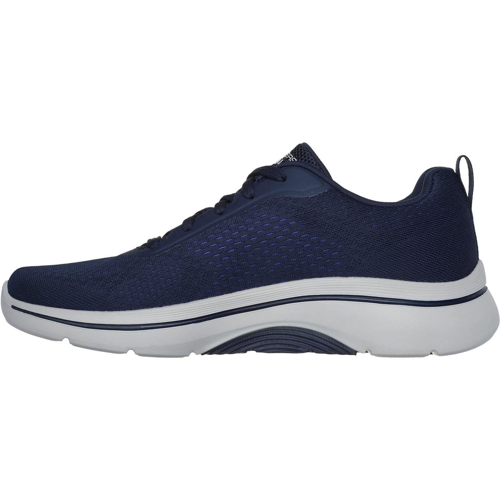Skechers Go Walk Arch Fit 2.0 Idyllic Baskets Homme En Toile Bleu Marine
