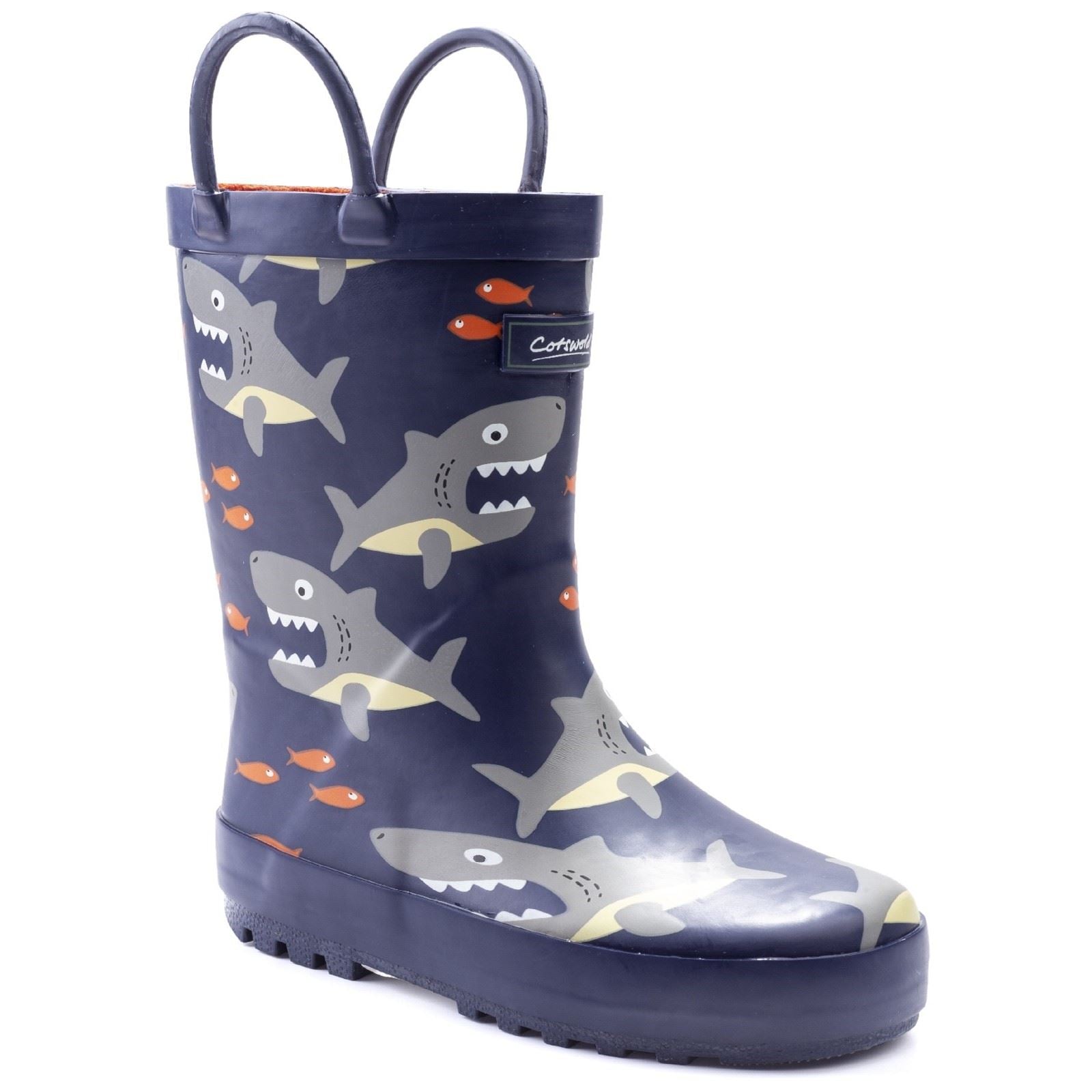 Cotswold Puddle Bottes En Caoutchouc Avec Motif Requin