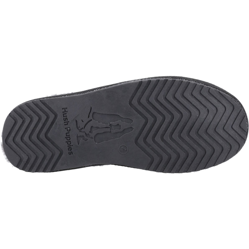 Hush Puppies Anika Chaussons Noirs Pour Femmes En Suède