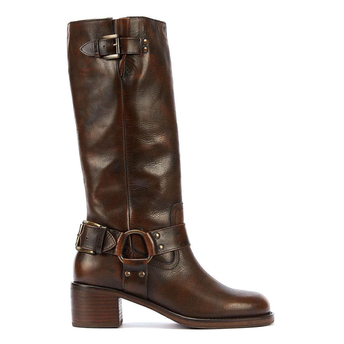 Bronx Bottes Pour Femmes New-Camperos En Couleur Châtaigne