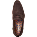 Base London Bruno Chaussures Loafers Marron Brûlé Pour Hommes En Cuir