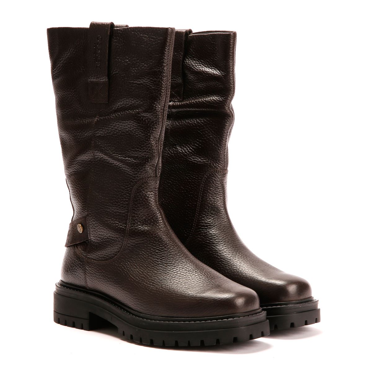 Osprey London The Gabarron Bottes En Cuir Pour Femmes Marron
