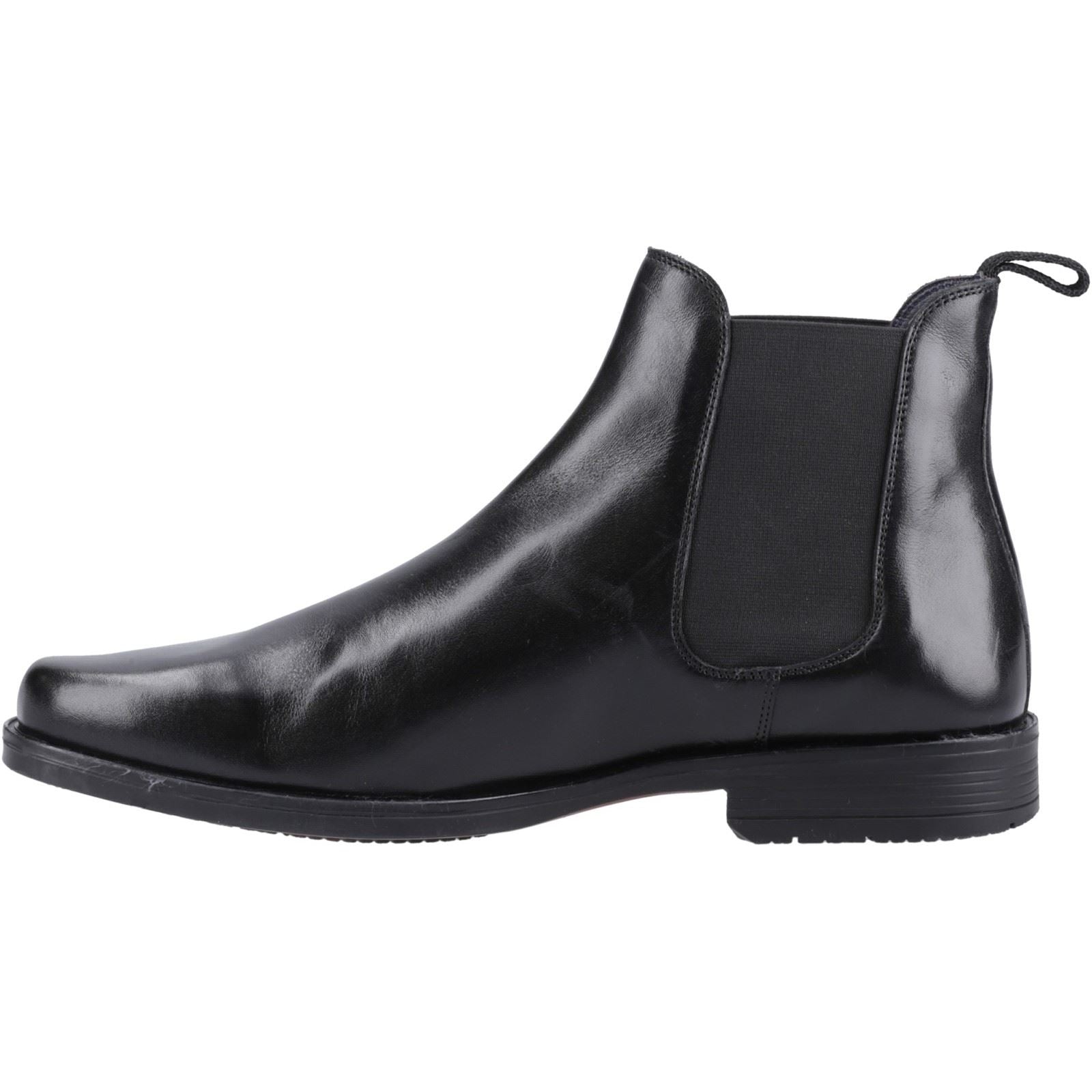 Hush Puppies Brennan Bottes En Cuir Noires Pour Hommes