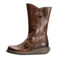 Fly London MES 2 Rug Bottes En Cuir Pour Femmes Marron