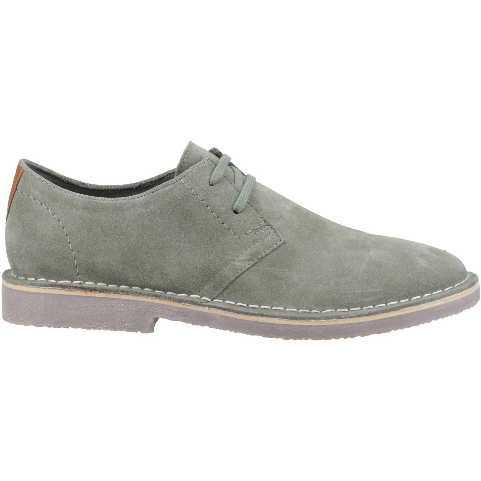 Hush Puppies Scout Chaussures À Lacets En Daim Pour Hommes, Coloris Sauge